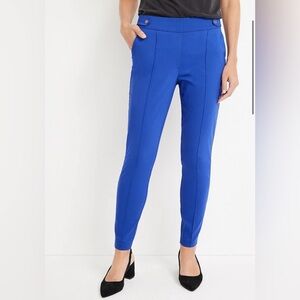 NWT Maurice’s Bengaline Blue Skinny High Rise Dress Pant